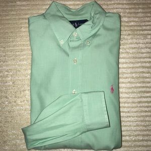 Ralph Lauren Classic Fit Button Down Green